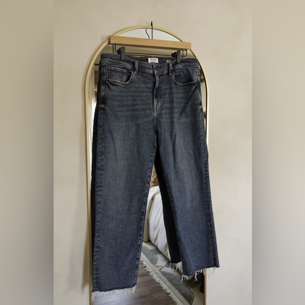 Kensie High Rise Slim Straight Jeans - Indigo